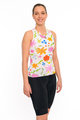 HOLOKOLO Cycling sleeveless jersey - FLORAL ELITE LADY - white/multicolour