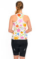 HOLOKOLO Cycling sleeveless jersey - FLORAL ELITE LADY - white/multicolour