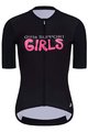 HOLOKOLO Cycling short sleeve jersey - SUPPORT ELITE LADY - pink/white/black
