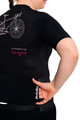 HOLOKOLO Cycling short sleeve jersey - CYCLIST ELITE LADY - pink/black/white