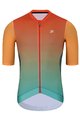 HOLOKOLO Cycling short sleeve jersey - INFINITY - green/red/orange