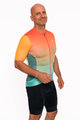 HOLOKOLO Cycling short sleeve jersey and shorts - INFINITY - orange/red/green/black