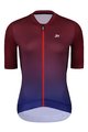 HOLOKOLO Cycling short sleeve jersey and shorts - INFINITY LADY - black/bordeaux/blue