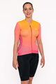 HOLOKOLO Cycling short sleeve jersey - INFINITY LADY - pink/orange