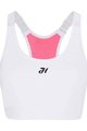 HOLOKOLO Cycling bra - LUNARA - white/pink