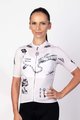 HOLOKOLO Cycling short sleeve jersey - TATTOO ELITE LADY - ivory/black