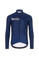 HOLOKOLO Cycling long sleeve jersey and bibtights - VIBES WINTER - blue/black