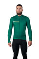 HOLOKOLO Cycling winter long sleeve jersey - VIBES WINTER - green