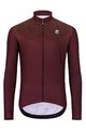 HOLOKOLO Cycling long sleeve jersey and bibtights - STARLIGHT WINTER - bordeaux/black