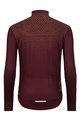 HOLOKOLO Cycling long sleeve jersey and bibtights - STARLIGHT WINTER - bordeaux/black