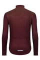 HOLOKOLO Cycling long sleeve jersey and bibtights - STARLIGHT WINTER - bordeaux/black