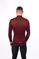 HOLOKOLO Cycling winter long sleeve jersey - STARLIGHT WINTER - bordeaux