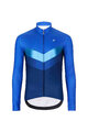 HOLOKOLO Cycling winter long sleeve jersey - ARROW WINTER - blue