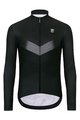 HOLOKOLO Cycling winter long sleeve jersey - ARROW WINTER - black/grey
