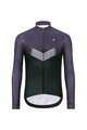 HOLOKOLO Cycling winter long sleeve jersey - ARROW WINTER - black/grey