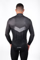 HOLOKOLO Cycling winter long sleeve jersey - ARROW WINTER - black/grey