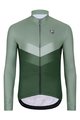 HOLOKOLO Cycling winter long sleeve jersey - ARROW WINTER - green
