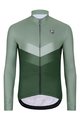 HOLOKOLO Cycling winter long sleeve jersey - ARROW WINTER - green