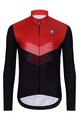 HOLOKOLO Cycling long sleeve jersey and bibtights - ARROW WINTER - black/red