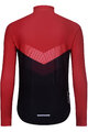 HOLOKOLO Cycling winter long sleeve jersey - ARROW WINTER - red/black