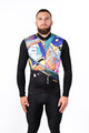 HOLOKOLO Cycling winter long sleeve jersey - FANTASY WINTER - black/multicolour