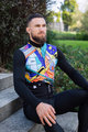 HOLOKOLO Cycling winter long sleeve jersey - FANTASY WINTER - black/multicolour