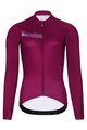 HOLOKOLO Cycling long sleeve jersey and bibtights - VIBES LADY WINTER - pink/black