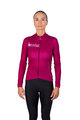 HOLOKOLO Cycling winter long sleeve jersey - VIBES LADY WINTER - pink