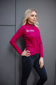 HOLOKOLO Cycling winter long sleeve jersey - VIBES LADY WINTER - pink