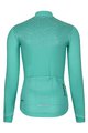 HOLOKOLO Cycling winter long sleeve jersey - STARLIGHT LADY WNT - light blue