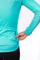 HOLOKOLO Cycling winter long sleeve jersey - STARLIGHT LADY WNT - light blue