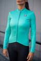 HOLOKOLO Cycling winter long sleeve jersey - STARLIGHT LADY WNT - light blue