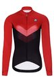 HOLOKOLO Cycling long sleeve jersey and bibtights - ARROW LADY WINTER - red/black