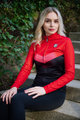 HOLOKOLO Cycling winter long sleeve jersey - ARROW LADY WINTER - red/black