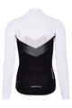 HOLOKOLO Cycling winter long sleeve jersey - ARROW LADY WINTER - white/black