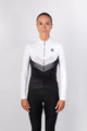 HOLOKOLO Cycling winter long sleeve jersey - ARROW LADY WINTER - white/black