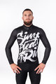 HOLOKOLO Cycling winter long sleeve jersey - STREETBEAT WINTER - white/black
