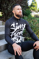 HOLOKOLO Cycling winter long sleeve jersey - STREETBEAT WINTER - white/black
