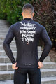 HOLOKOLO Cycling winter long sleeve jersey - STREETBEAT WINTER - white/black