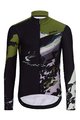 HOLOKOLO Cycling long sleeve jersey and bibtights - CAMOUFLAGE WINTER - black/green
