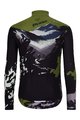 HOLOKOLO Cycling long sleeve jersey and bibtights - CAMOUFLAGE WINTER - black/green