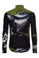 HOLOKOLO Cycling winter long sleeve jersey - CAMOUFLAGE WINTER - green/black