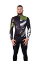 HOLOKOLO Cycling winter long sleeve jersey - CAMOUFLAGE WINTER - green/black