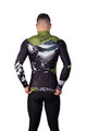 HOLOKOLO Cycling winter long sleeve jersey - CAMOUFLAGE WINTER - green/black