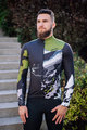 HOLOKOLO Cycling winter long sleeve jersey - CAMOUFLAGE WINTER - green/black