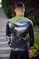 HOLOKOLO Cycling winter long sleeve jersey - CAMOUFLAGE WINTER - green/black