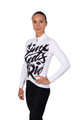 HOLOKOLO Cycling winter long sleeve jersey - STREETBEAT LADY WNT - white/black