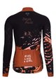 HOLOKOLO Cycling winter long sleeve jersey - CAMOUFLAGE LADY WNT - brown/black