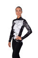 HOLOKOLO Cycling winter long sleeve jersey - VENTURE LADY WINTER - white/black