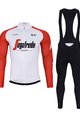 BONAVELO Cycling winter set - TREK 2024 WINTER - red/white/black